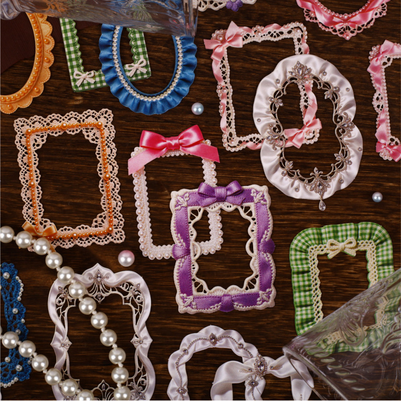 Papercraft Supply Ribbon - 8 sayfa Vintage Şerit Sınır Yay
