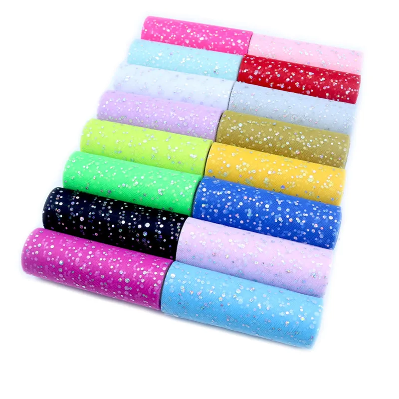 Glitter Tablecloth - Glitter pullu tül rulosu 15 cm