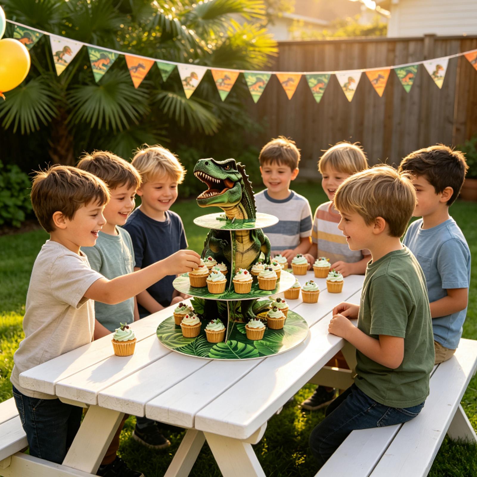 3 Katlı Dinozor Şeklinde Kek S - Cupcake Stand Tier incelemesi ve fiyatı