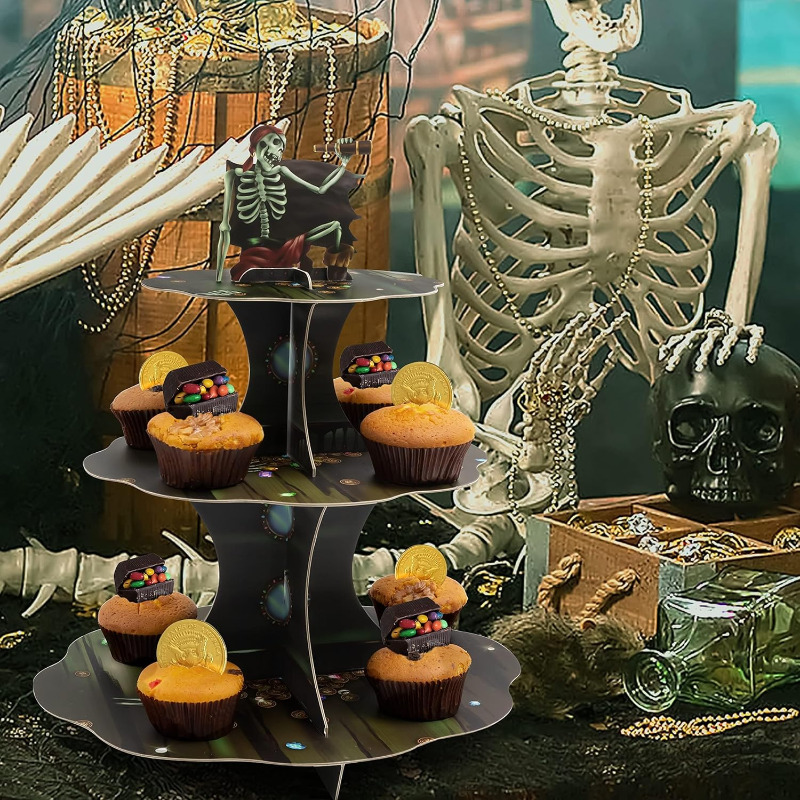 Kafatası korsan Cupcake standı - Cupcake Stand Tier incelemesi ve fiyatı