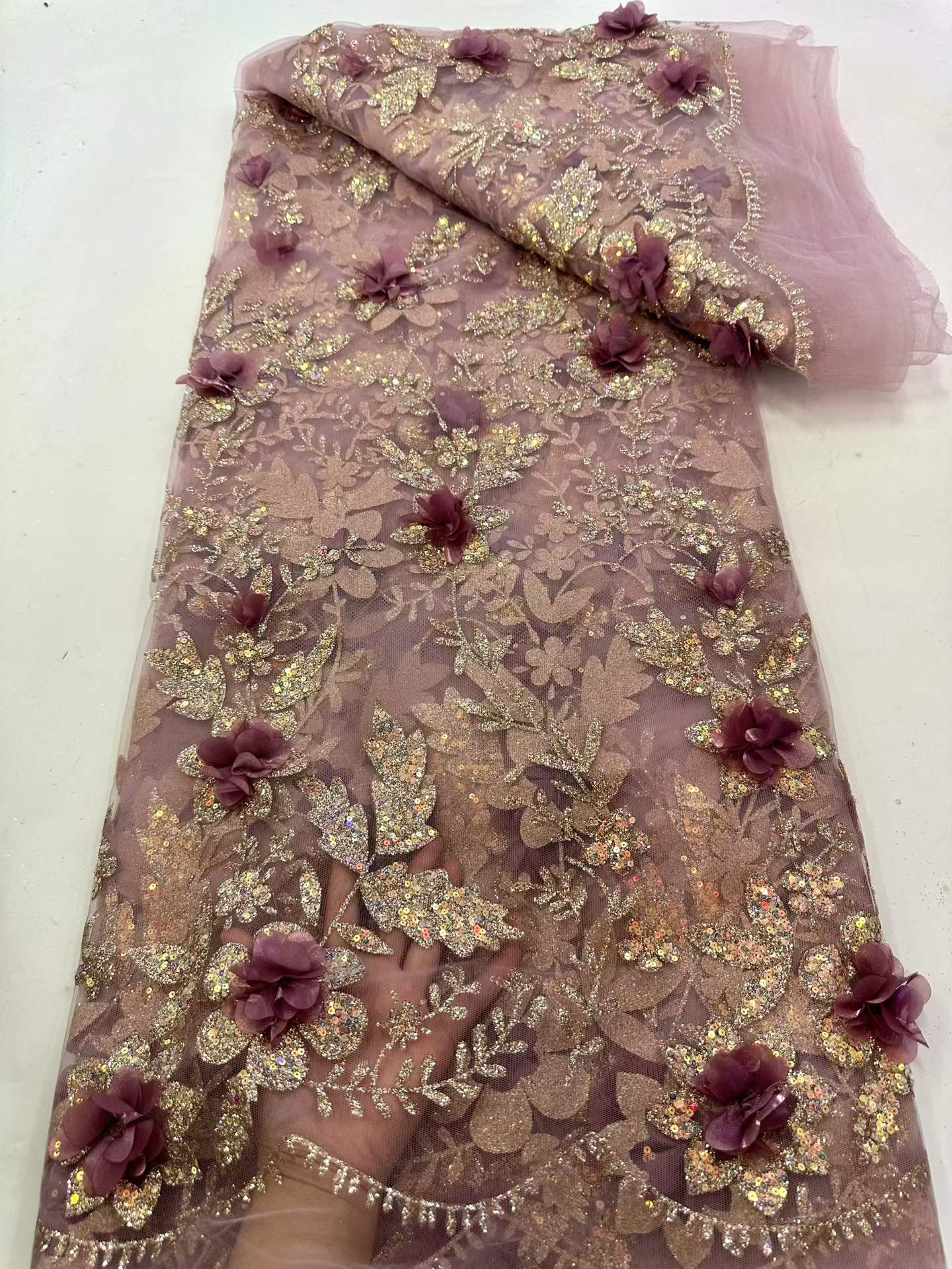 Afrika Dantel Kumaşı İşlemeli  - Glitter Tablecloth incelemesi ve fiyatı